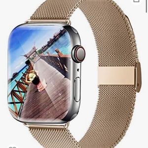 Never been opened gold mesh Apple Watch band
